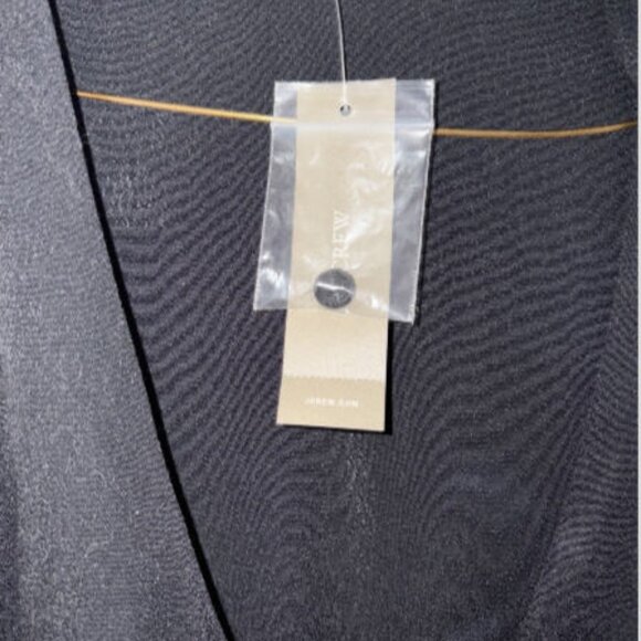 New J. Crew Drapey Wrap Dress in Drapey Black Size 8 BD409 MSRP $128 - Picture 4 of 6